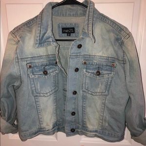 Rue 21 small blue jean jacket